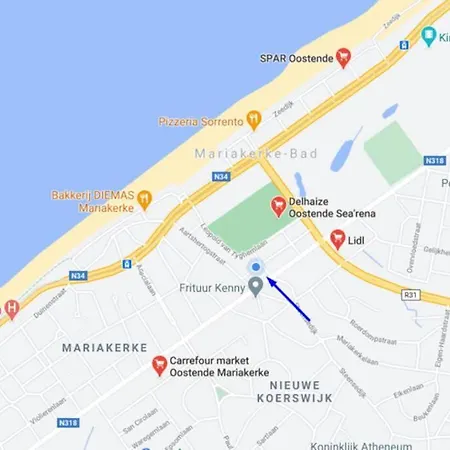 Sunny 500m From The Beach Oostend شقة أوستيند